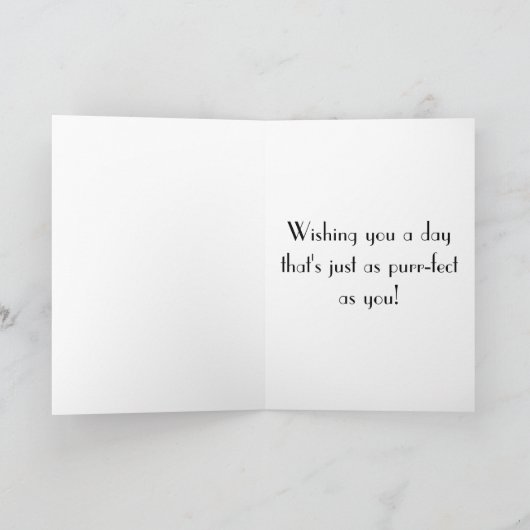 Gelukkige Verjaardag Dochter Sweet Cat Kaart (Binnen)