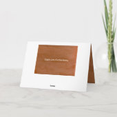 Gelukkige Verjaardag Dochter Tangerine Marble Kaart (Achterkant)