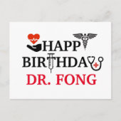 Gelukkige verjaardag - Dokter Gezondheidszorg Medi Briefkaart (Voorkant)