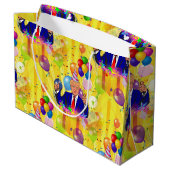 Gelukkige verjaardag Donald Trump Gift Bag Groot Cadeauzakje (Achterkant Gekanteld)