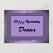 Gelukkige verjaardag Donna Briefkaart (Voorkant)