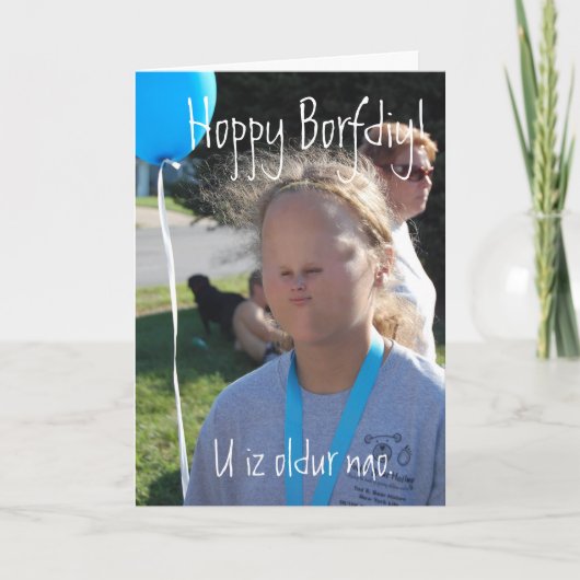 Gelukkige Verjaardag door Fronk Kaart (Voorkant)