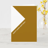 Gelukkige Verjaardag Dork Kaart (Gele Bloem)