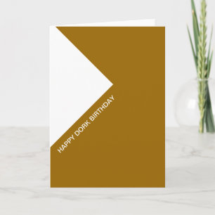 Gelukkige Verjaardag Dork Kaart