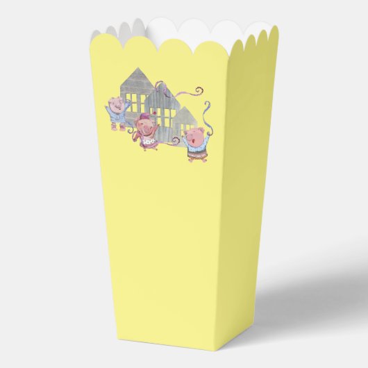 Gelukkige Verjaardag Drie Kleine Varkens Partij Pe Bedankdoosjes (Achterkant)