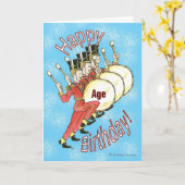 Gelukkige verjaardag - Drummers Kaart (Gele Bloem)