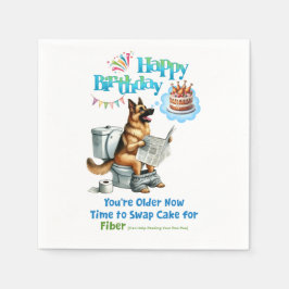 Gelukkige verjaardag Duitse herder tijd voor meer  Servet