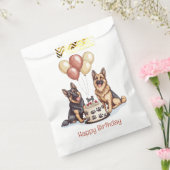 Gelukkige Verjaardag Duitse Herdershonden Verjaard Bedankzakje (Gezegeld)