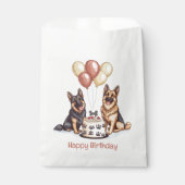 Gelukkige Verjaardag Duitse Herdershonden Verjaard Bedankzakje (Voorkant)