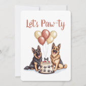 Gelukkige Verjaardag Duitse Herdershonden Verjaard Kaart (Voorkant)