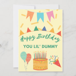 Gelukkige Verjaardag Dummy Feestdagenkaart