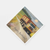 Gelukkige Verjaardag Dump Truck Servet (Hoek)