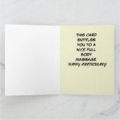 GELUKKIGE VERJAARDAG ECHTGENOTE ECHTGENOOT MASSAGE KAART (Binnen)