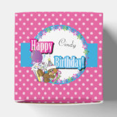 Gelukkige Verjaardag Eekhoorn - Roze Bedankdoosjes (Bovenkant)