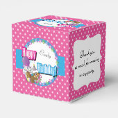 Gelukkige Verjaardag Eekhoorn - Roze Bedankdoosjes (Achterkant)