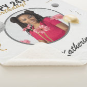 Gelukkige Verjaardag Eenvoudige Douane Fotogift Sherpa Deken (3/4)