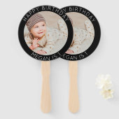 Gelukkige Verjaardag eenvoudige foto moderne vieri Handwaaier