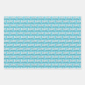 Gelukkige Verjaardag Eenvoudige Typografie Inpakpapier Vel (Voorkant 2)