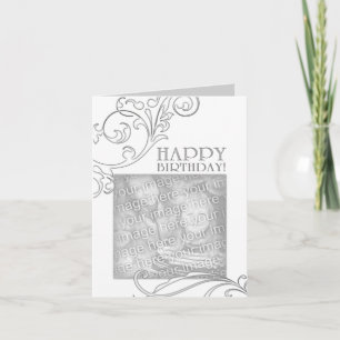 gelukkige verjaardag ( elegant flourish ) kaart