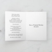 Gelukkige Verjaardag Elizabeth, het Boek van het Kaart (Binnen)