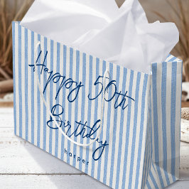 Gelukkige Verjaardag Elke Leeftijd Aangepaste Naam Groot Cadeauzakje