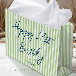 Gelukkige Verjaardag Elke Leeftijd Aangepaste Naam Groot Cadeauzakje