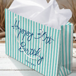 Gelukkige Verjaardag Elke Leeftijd Aangepaste Naam Groot Cadeauzakje