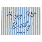 Gelukkige Verjaardag Elke Leeftijd Aangepaste Naam Groot Cadeauzakje (Achterkant)