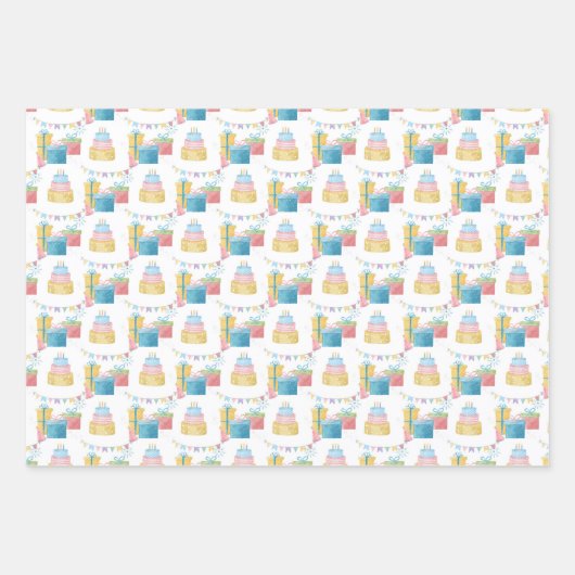 Gelukkige verjaardag Elke Persoon Inpakpapier Vel (Voorkant 2)