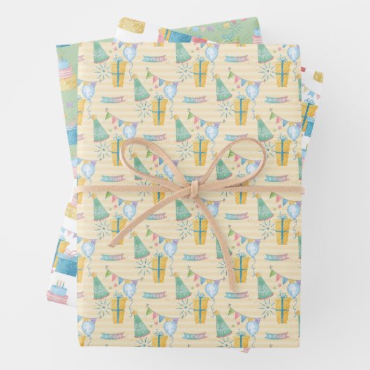 Gelukkige verjaardag Elke Persoon Inpakpapier Vel (In situ)