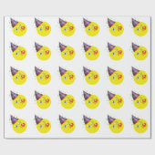Gelukkige Verjaardag Emoji Cadeaupapier (Vlak)
