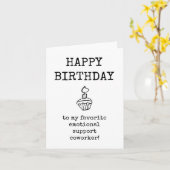 Gelukkige Verjaardag, Emotionele Steunmedewerker K Kaart (Gele Bloem)