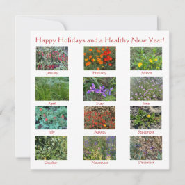 Gelukkige verjaardag en een bloeiend nieuwjaar! Op Notitiekaartje