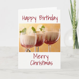 *** GELUKKIGE VERJAARDAG EN VROLIJK KERSTFEEST *** FEESTDAGEN KAART