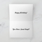 Gelukkige Verjaardag, Engel, Wenskaart, voor Kaart (Binnen)