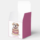 Gelukkige verjaardag Engelse Bulldogs Bedankdoosjes (Geopend)