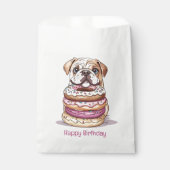 Gelukkige verjaardag Engelse Bulldogs Bedankzakje (Voorkant)