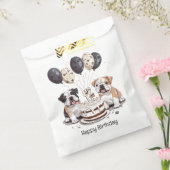 Gelukkige verjaardag Engelse Bulldogs Bedankzakje (Gezegeld)