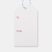 Gelukkige verjaardag Engelse Bulldogs Cadeaulabel (Achterkant)