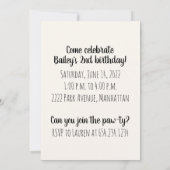 Gelukkige verjaardag Engelse Bulldogs Kaart (Achterkant)