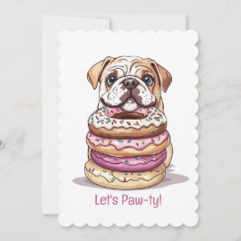 Gelukkige verjaardag Engelse Bulldogs Kaart