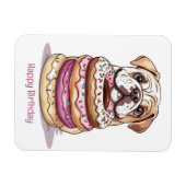 Gelukkige verjaardag Engelse Bulldogs Magneet (Horizontaal)