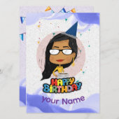 Gelukkige verjaardag! Enkele kaart (Voorkant / Achterkant)