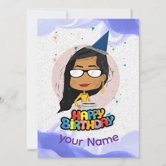 Gelukkige verjaardag! Enkele kaart (Voorkant)