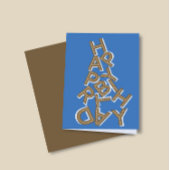 Gelukkige Verjaardag Esthetisch Personaliseer Wens Feestdagen Kaart