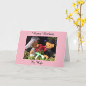 Gelukkige verjaardag ex vrouw kaart (Gele Bloem)