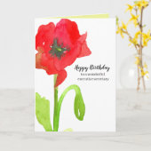Gelukkige Verjaardag Executive Secretary Poppy Flo Kaart (Gele Bloem)