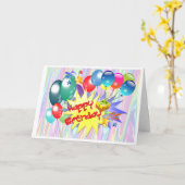 Gelukkige verjaardag explosie kaart (Gele Bloem)