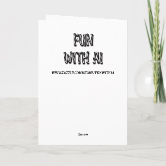 Gelukkige verjaardag Fabulous Lady Kaart (Achterkant)