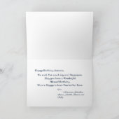 Gelukkige Verjaardag Familie Vrienden Modern Perso Kaart (Binnen)